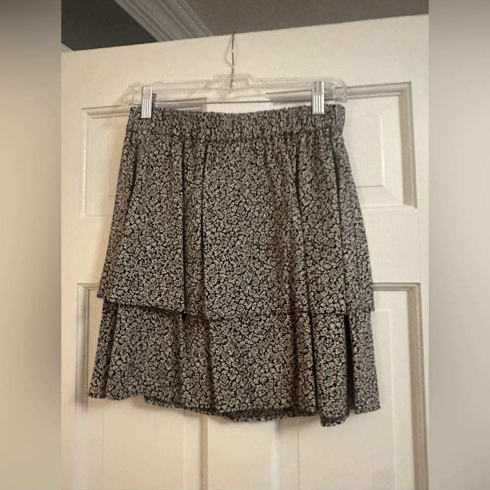 Madewell floral print mini skirt